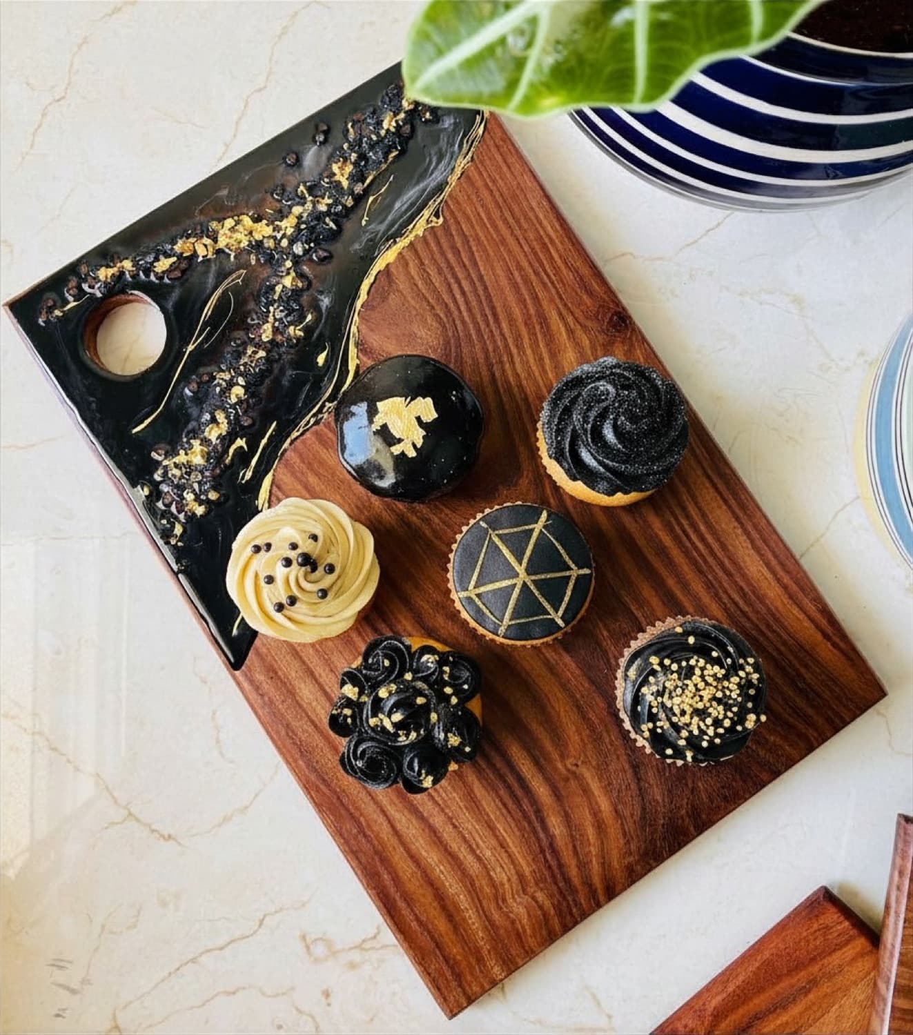 A serving set styled for a gathering