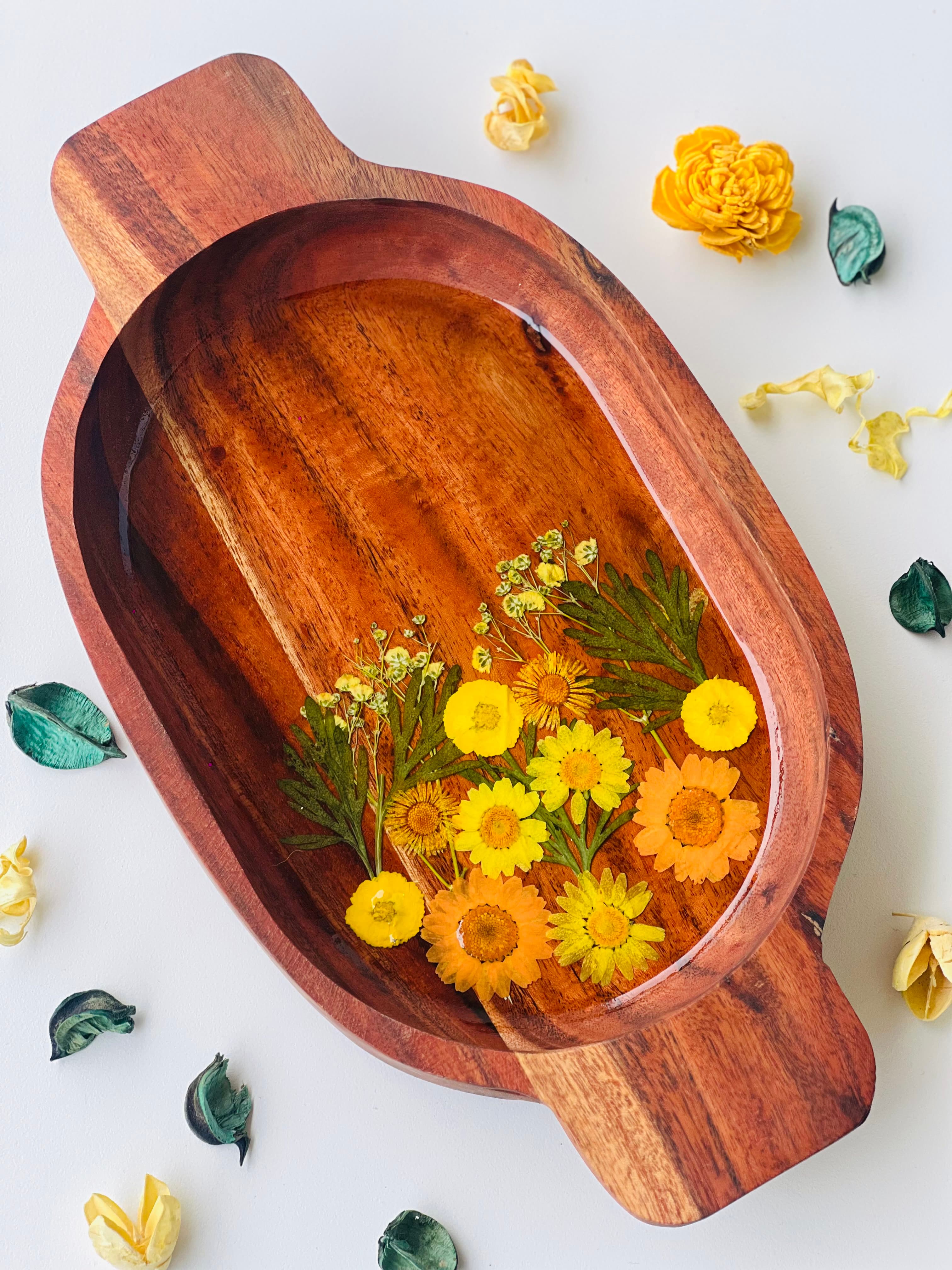 Saffron Fields Serving Tray